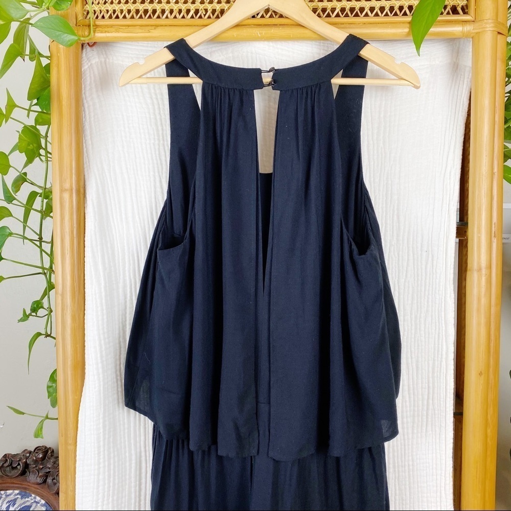 CHELSEA SKY WOMENS POPOVER SLEEVELESS JUMPSUIT - Picture 5 of 9